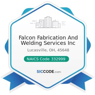 naics code welding & fabrication